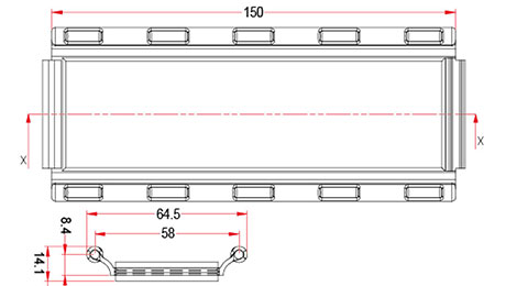 Polycarbonate transpatent slats